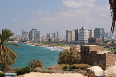 Blick von Jaffa auf die Bucht von Tel Aviv (Alexander Mirschel)  Copyright 
License Information available under 'Proof of Image Sources'